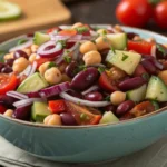 a bowl of salad with vegetables