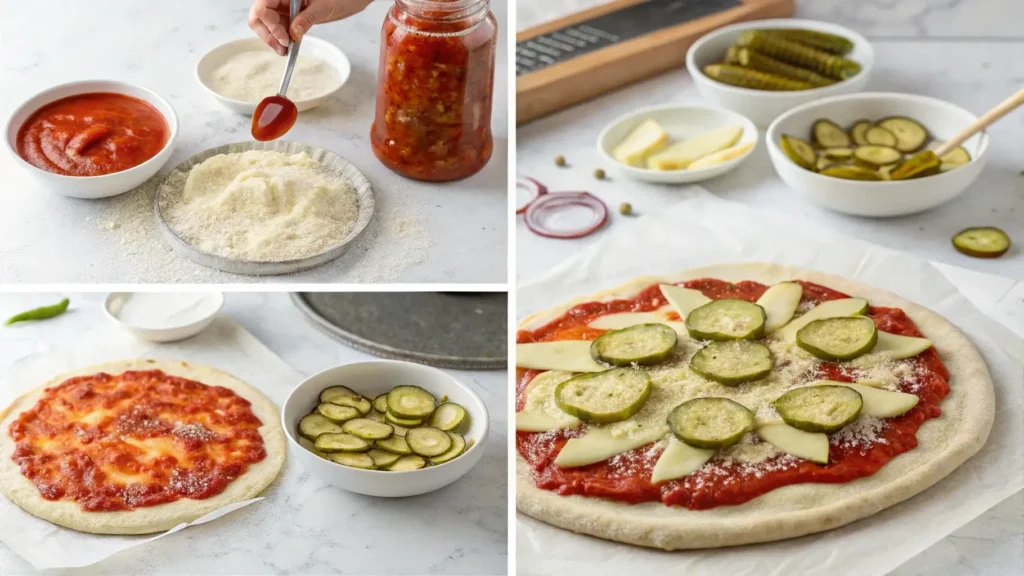 Step-by-step guide to making pickle pizza at home